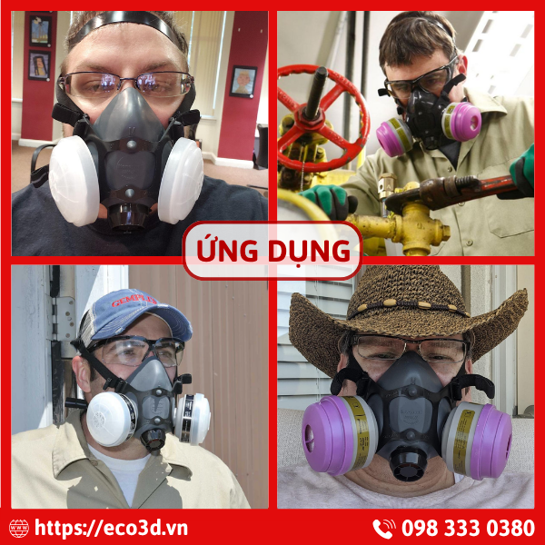 Ứng dụng của mặt nạ ph&ograve;ng nửa mặt North 5500